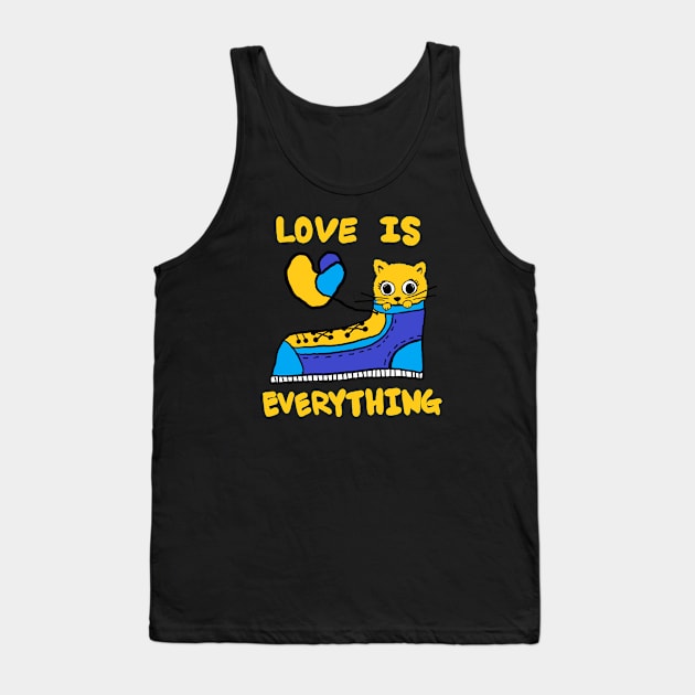 love is everything, lovely cat Tank Top by zzzozzo